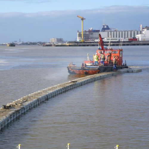 Floating dock - Pont de St Nazaire - Cubisystem - work / for marinas