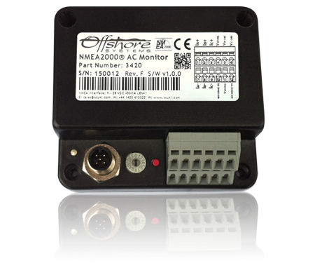 Boat monitoring panel - 3420 AC - Oceanic Systems - for battery