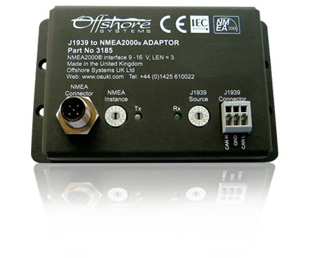J1939 to NMEA 2000® network gateway - 3185 J1939 - Oceanic Systems