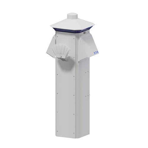 Pedestal with built-in light - Lighthouse SS - Eaton - electrical distribution / for docks / stainless steel