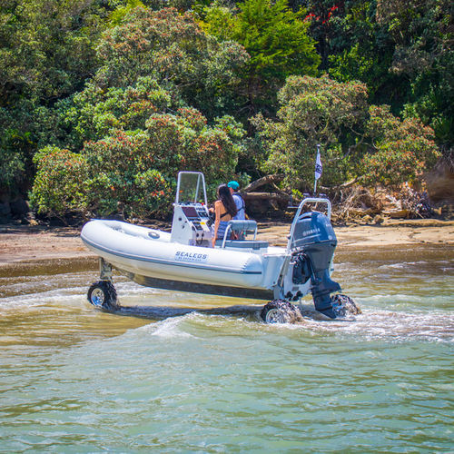 Outboard inflatable boat - 6.1M  - Sealegs International Limited - rigid / center console / open