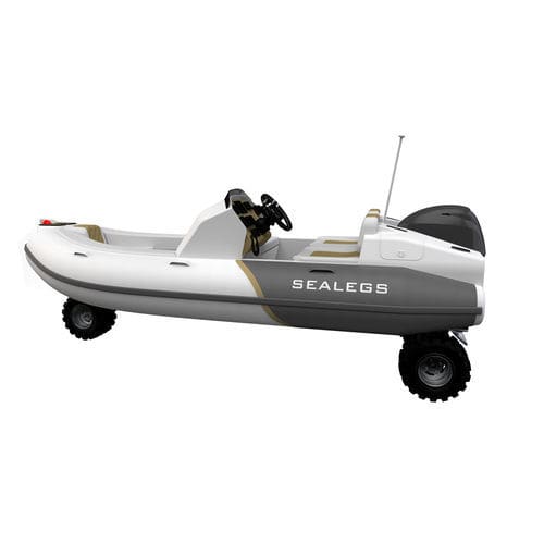Outboard inflatable boat - 3.8M - Sealegs International Limited - rigid / open / dual-console