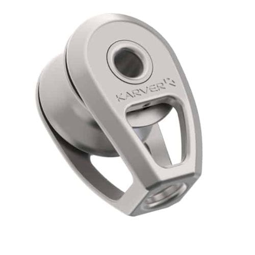 Single block - KBS10  - KARVER SYSTEMS - cheek / with shackle / for sailboats