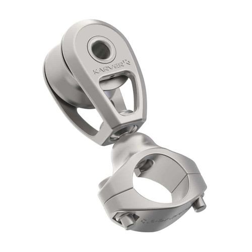 Single block - KBS10 - KARVER SYSTEMS - cheek / with swivel / for sailboats