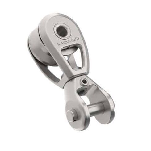 Single block - KBS10 - KARVER SYSTEMS - cheek / with fork / for sailboats