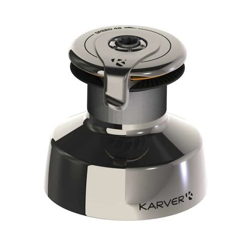 4-speed sailboat winch - KSW46 - KARVER SYSTEMS - stainless steel / for regatta sailboats / for sailing yachts