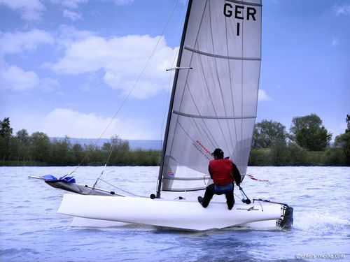 Regatta sport catamaran - EAGLE 15 - Eagle Catamarans - single-handed / single-trapeze / asymmetric spinnaker