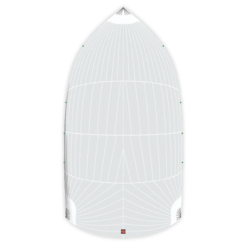 Symmetric spinnaker - CODE S3 REACHER LÉGER - DELTA Voiles - for racing sailboats / tri-radial cut