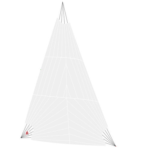 Gennaker - DELTA Voiles - for cruising sailboats / tri-radial cut / polyester