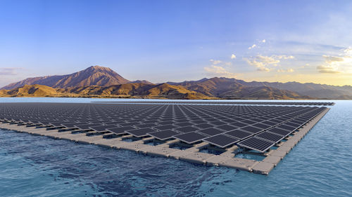 Floating solar power plant - SOLAR FLOATER - PMS DockMarine