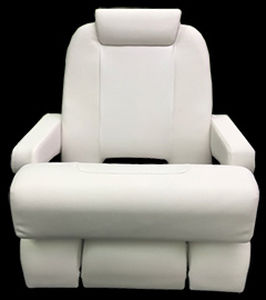 Helm seat - 50-1610GA1SWH - Todd Marine Products - for boat / with armrests / adjustable