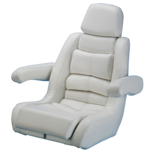 Helm seat - U9705WH - Todd Marine Products - for boat / with armrests / with lumbar support