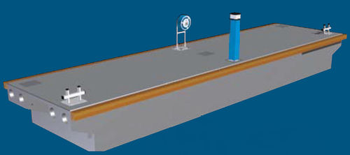 Floating breakwater - Orsta Marina Systems - concrete / steel