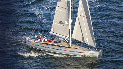 Ocean cruising sailing yacht - BELLKARA YCC91 - CONRAD S.A. - with open transom