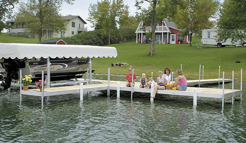 Mooring dock - Classic - Hewitt Boats Lifts and Docks - for marinas / aluminium / piling-supported
