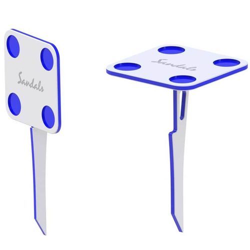 Marine table - HURLEY MARINE - for decks / folding / white