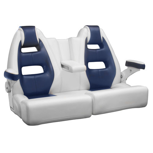 Boat bench seat - MAKO - Llebroc Industries - 2-person / multi-color / with armrests