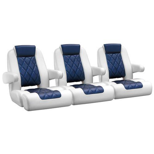 Bucket seat - ODYSSEY  - Llebroc Industries - for boat / with armrests / 3-person