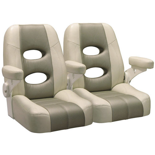 Bucket seat - 4BBF6 - Llebroc Industries - for boat / with armrests / 2-person
