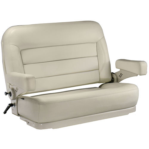 Professional boat seat - LX DOUBLE WIDE  - Llebroc Industries - for offshore power boats / for pontoon boats / with armrests