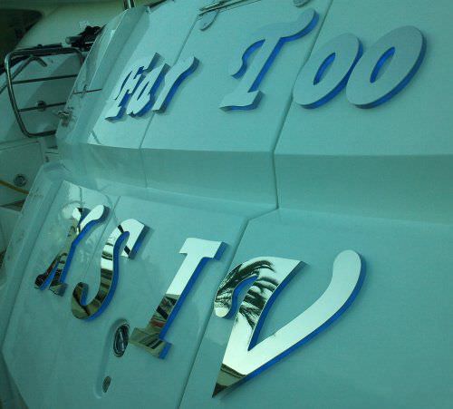 Yacht lettering - Atep Italia - for boat / for ships / stainless steel