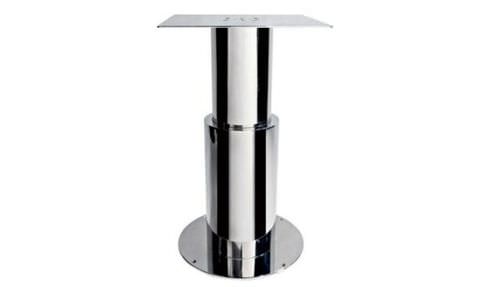 Adjustable table pedestal - 20.18198BS - Atep Italia - electric / stainless steel