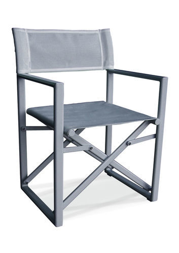Boat director's chair - NAUSICAA - Valdenassi - for yacht / folding / gray