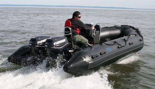 Outboard inflatable boat - NAV 19 HD - Nautic & Art - rigid / with jockey console / 15-person max.
