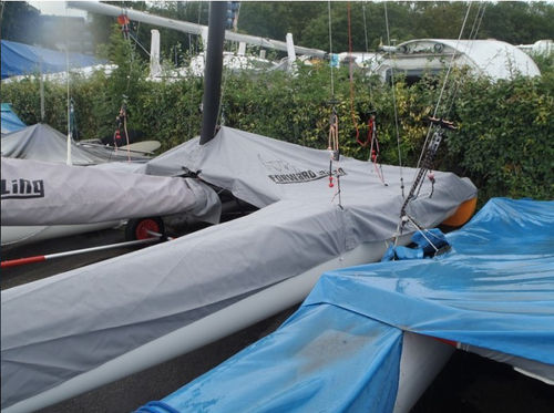 Sport multihull protective cover - TACINAPH10 - Forward Sailing - for hulls / gray / F18