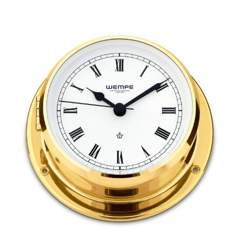 Analog clock - CW070002 - Gerhard D. WEMPE KG Division Chronometerwerke - brass