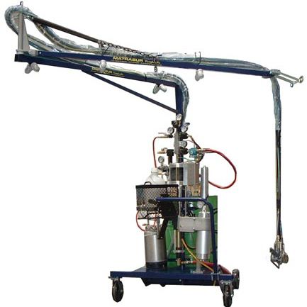 Simultaneous spraying machine - Matrasur Composites - for shipyards