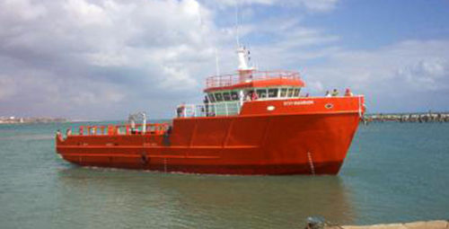 Platform supply vessel (PSV) offshore support vessel - Eco Warrior - Inace