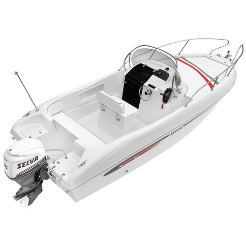 Outboard walkaround - SD 5.7  - Selva Marine - Fiberglass - center console / open / 7-person max.
