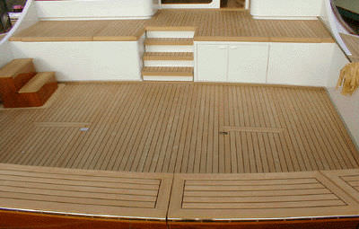 Boat decking panel - Ginnacle Import-Export Pte. Ltd. - teak