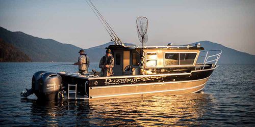Outboard day fishing boat - 28  - Duckworth - twin-engine / wheelhouse / offshore