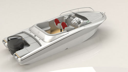 Outboard center console boat - 650 - ERYD YACHTS - side console / sundeck / teak deck
