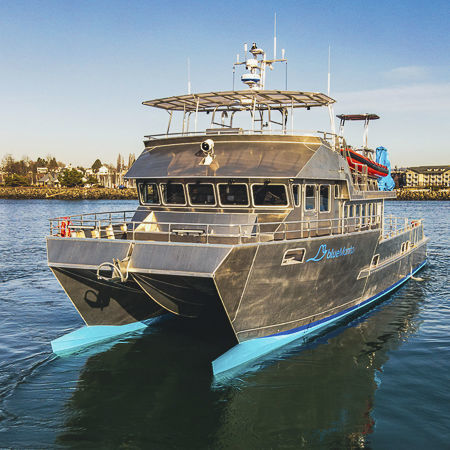 Research and survey boat - 73′ - All American Marine - catamaran / inboard / aluminum