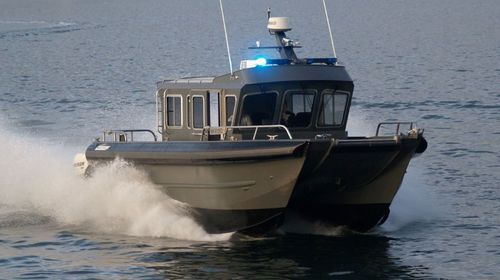 Patrol boat - 3412-CTC - Armstrong Marine - catamaran / outboard / aluminum