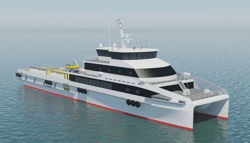 Crew transfer offshore support vessel - EXPRESS 57 - Austal USA - catamaran / high-speed