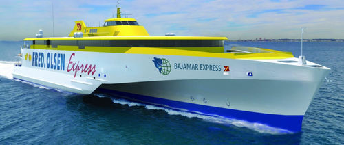 Ro-Pax car ferry - BAJAMAR EXPRESS - Austal USA - trimaran / high-speed