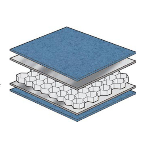 Ship partition wall sandwich panel - AYRLITE® 2054 - Ayres Composite Panels - honeycomb / aluminum