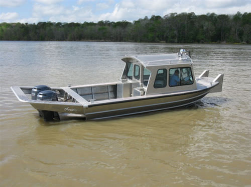 Work boat - 2284VWB2 - Scully's Aluminum Boats - outboard / aluminum