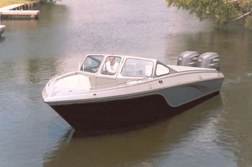 Outboard runabout - Sportsman28 - Scully's Aluminum Boats - twin-engine / bowrider