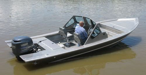 Outboard center console boat - 2072VFT - Scully's Aluminum Boats - dual-console / aluminum