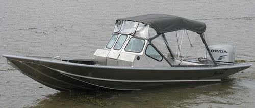 Outboard center console boat - 2072V2 - Scully's Aluminum Boats - dual-console / aluminum