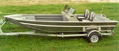 Outboard bass boat - 1760V2-SC - Scully's Aluminum Boats - side console / sport-fishing