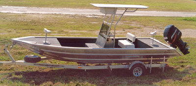 Outboard center console boat - 2284V-CC - Scully's Aluminum Boats - aluminum
