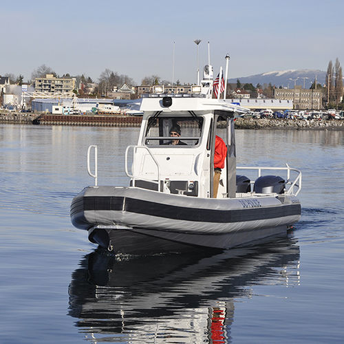 Patrol boat - 23' T-TOP - Workskiff Inc - outboard / aluminum