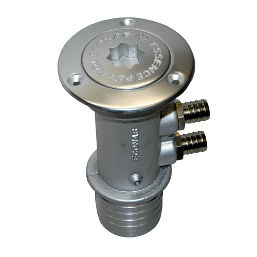 Threaded deck fill ECES04 D R DIFFUSION antioverflow / aluminum