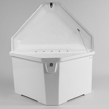 Fiberglass storage box - EC1830 / ECMINI - Dock Box Depot: Custom Fiberglass Accessories - for docks